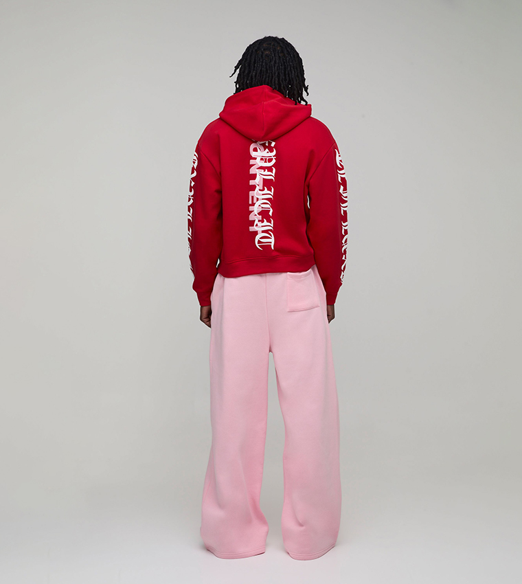 Tall Heart Printed Wide Leg Sweatpants