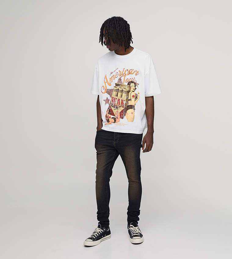 Tinted Washed Super Skinny Fit Jeans