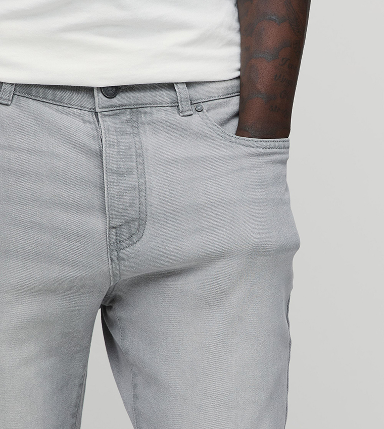 Washed Mid Rise Skinny Fit Jeans