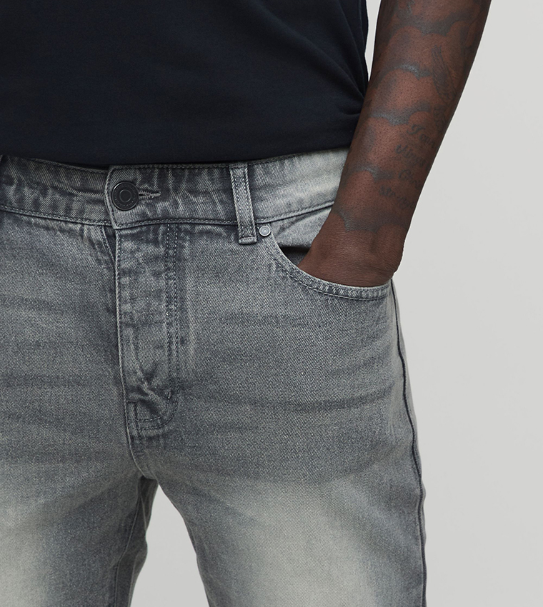 Washed Mid Rise Skinny Fit Jeans