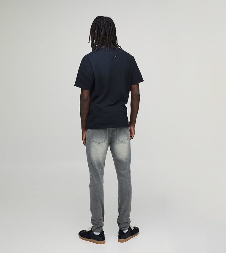 Washed Mid Rise Skinny Fit Jeans