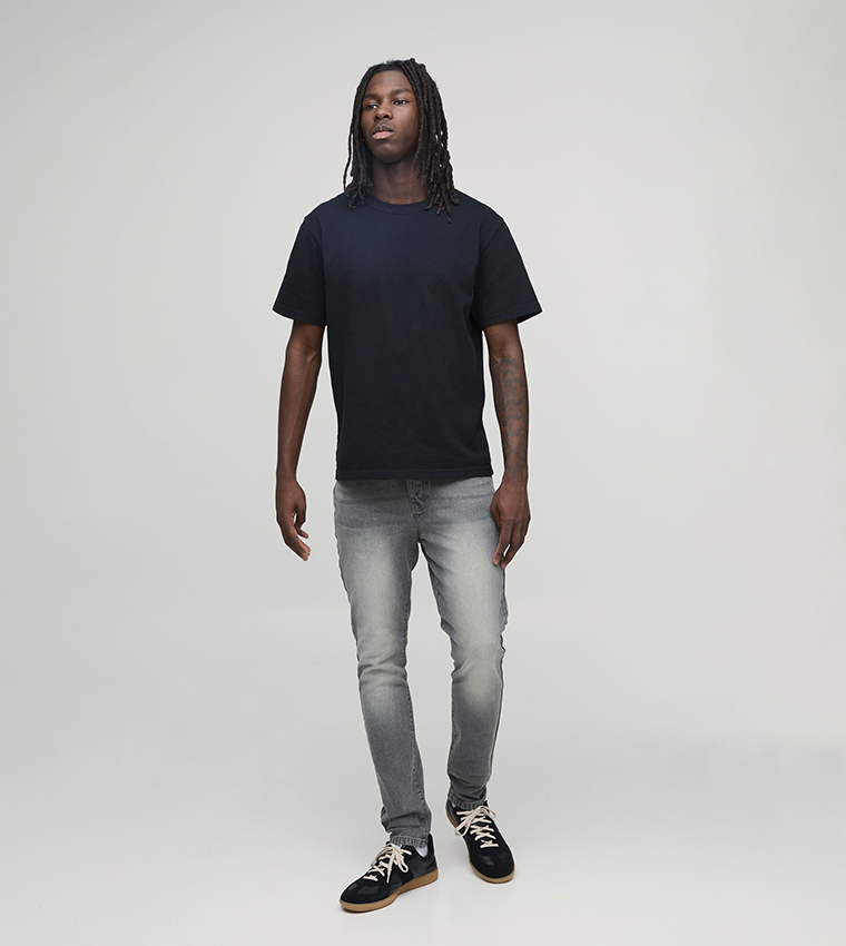 Washed Mid Rise Skinny Fit Jeans