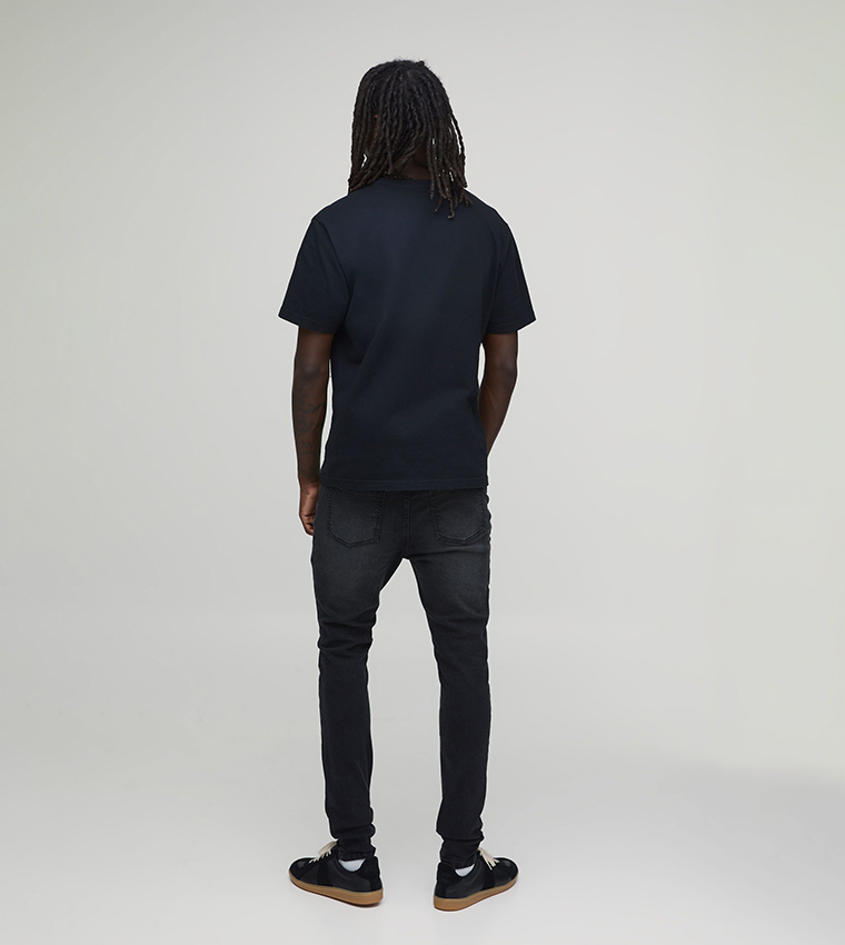 Washed Mid Rise Skinny Fit Jeans