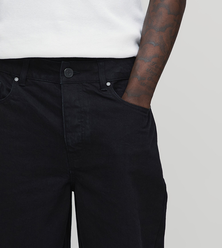 Washed Mid Rise Relaxed Fit Jeans