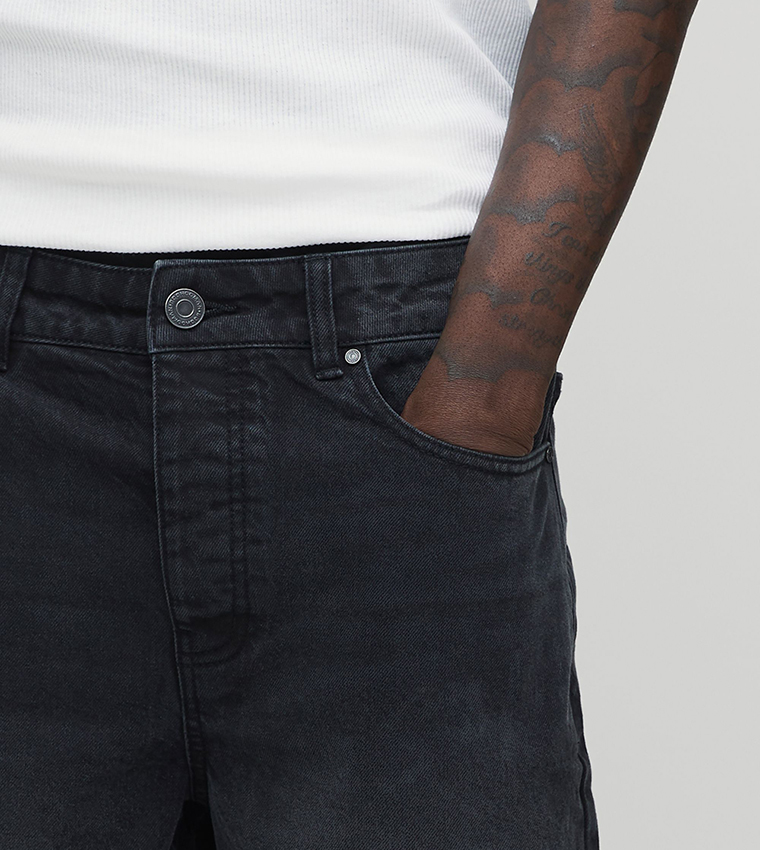 Washed Mid Rise Relaxed Fit Jeans