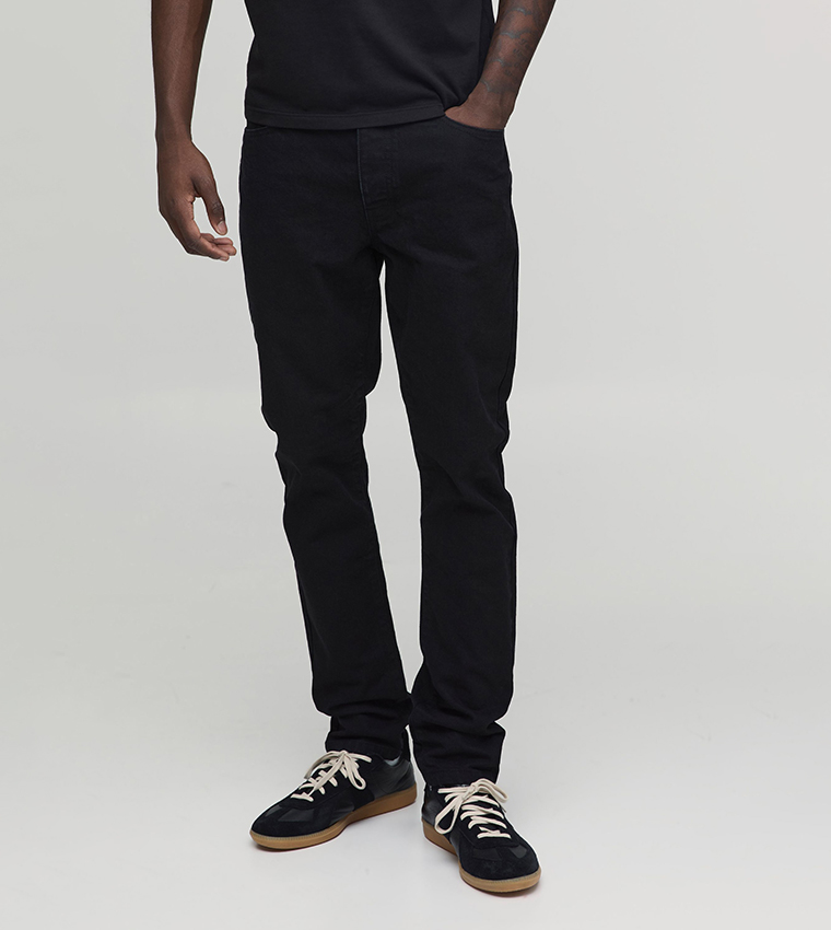 Washed Mid Rise Slim Fit Jeans