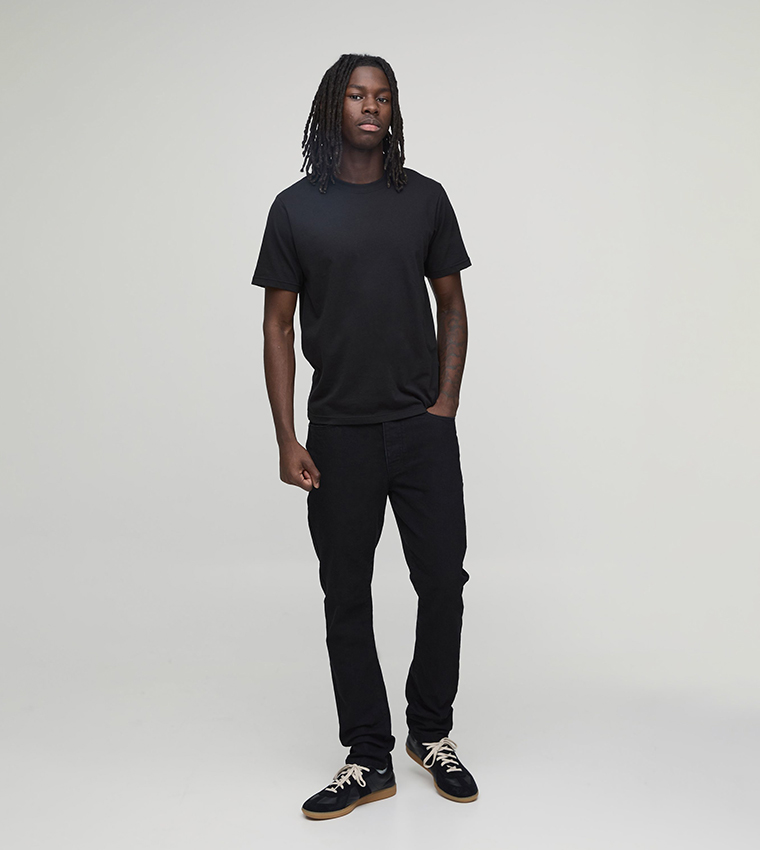 Washed Mid Rise Slim Fit Jeans