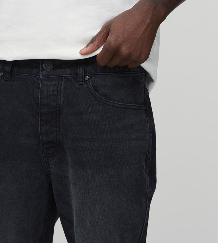 Washed Mid Rise Flared Jeans