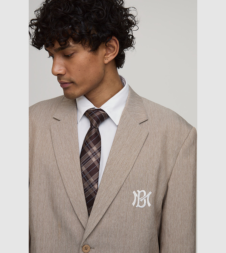 بليزر أوفرسايز مطرز