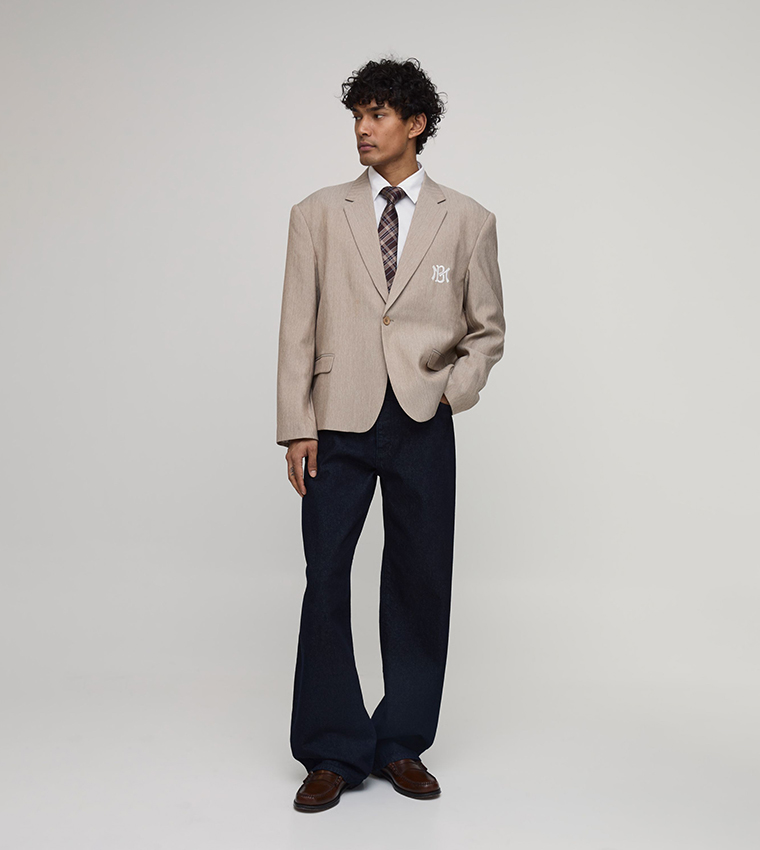 بليزر أوفرسايز مطرز