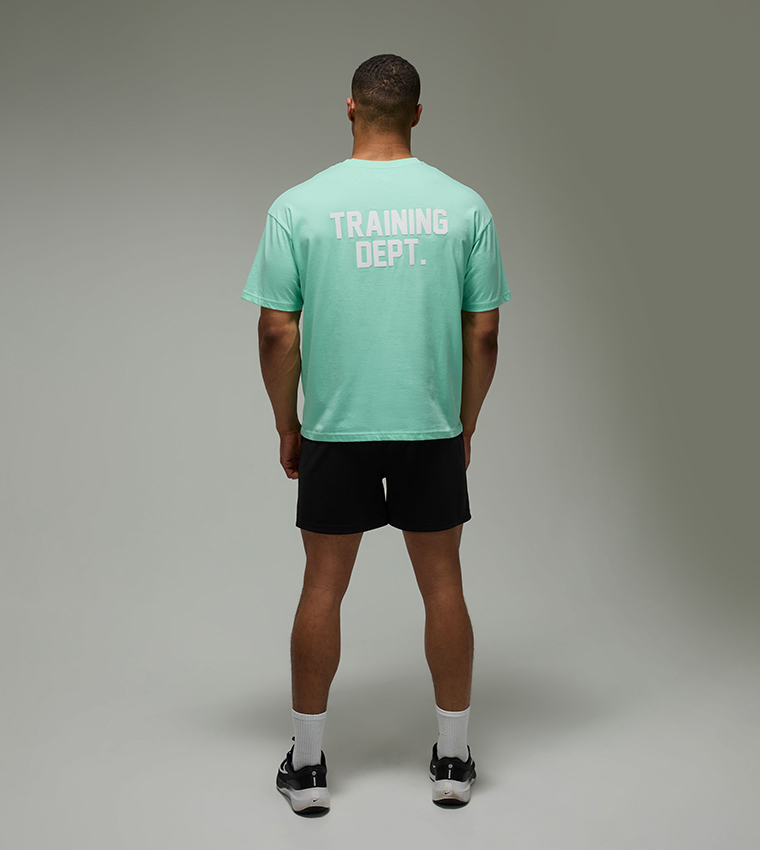 Printed Short Sleeves Oversized Active T-Shirt