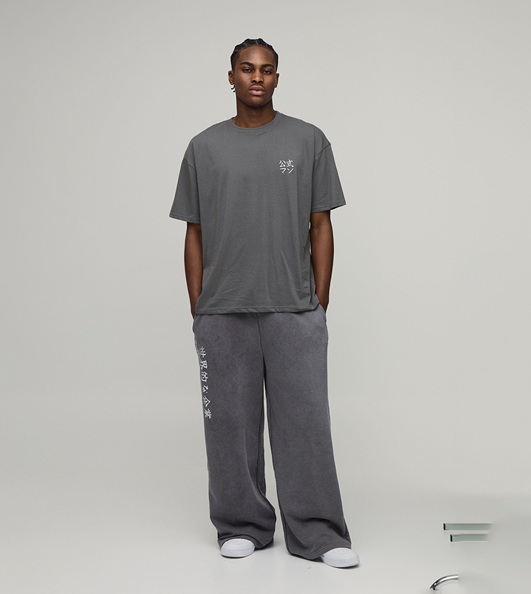 Logo Embroidered Oversized T-Shirt