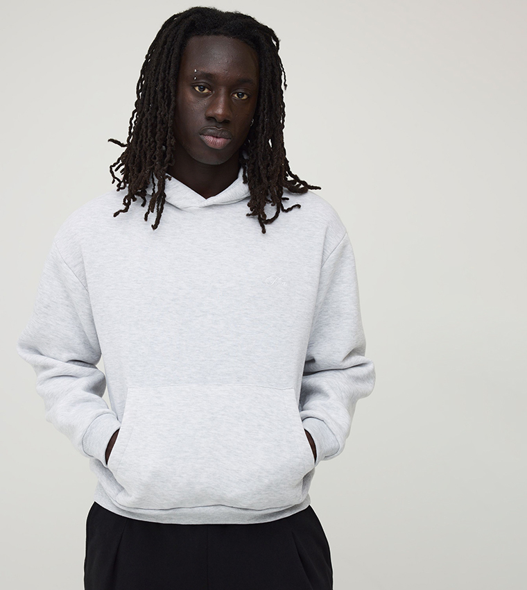 هودي اوفرسايز مطرز ورود