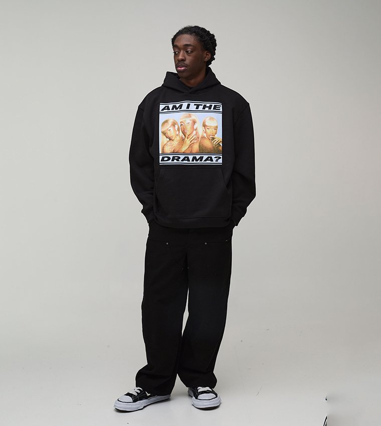 Cardi B License Print Oversized Hoodie