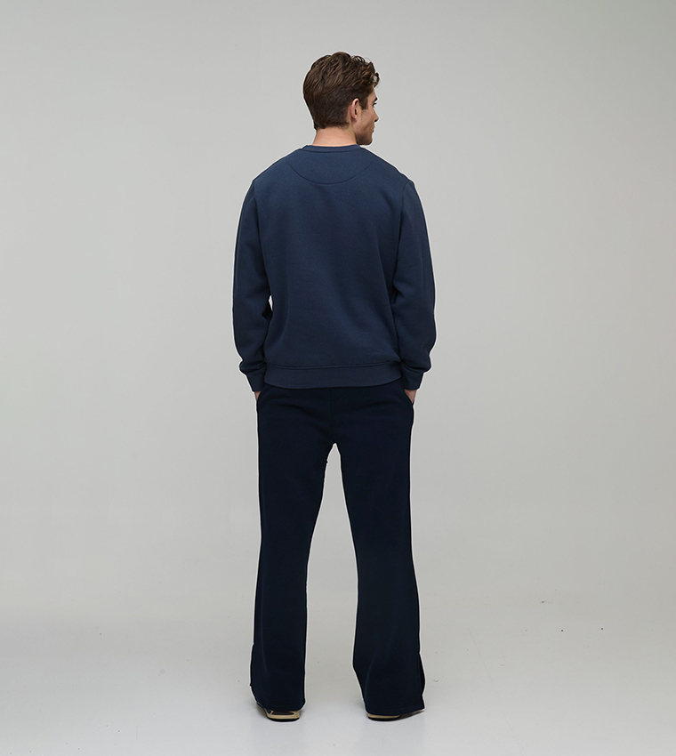 Split Hem Baggy Fit Flared Sweatpants