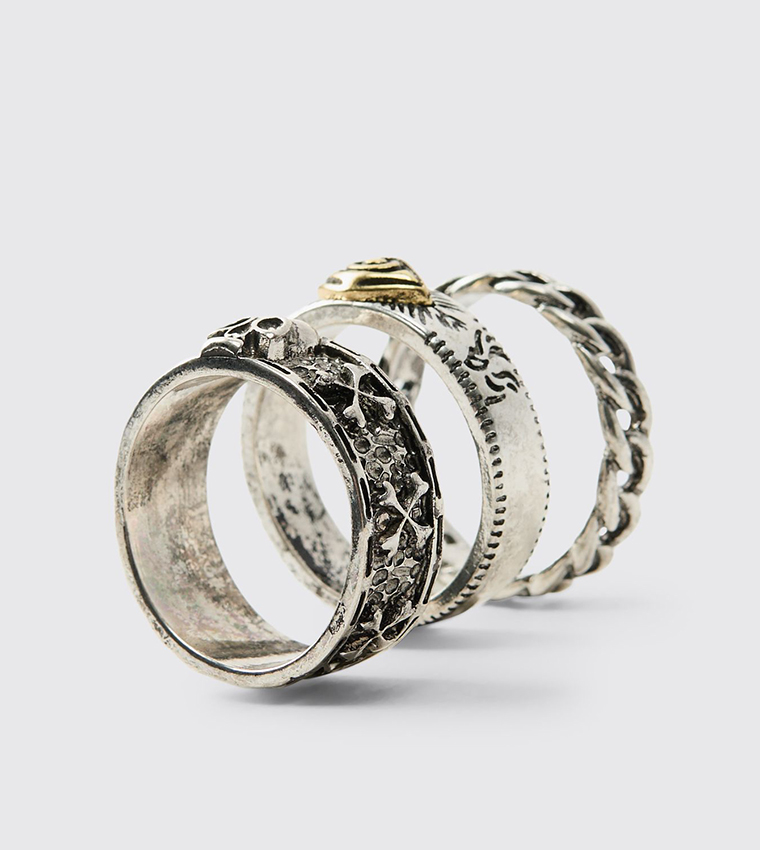 3-Pack Gothic Rings