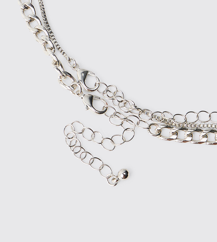 Layered Gothic Cross Necklace
