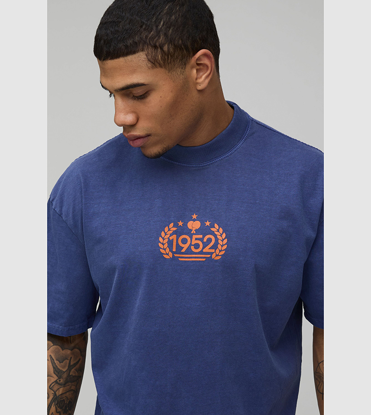 Sporty Print Oversized T-Shirt