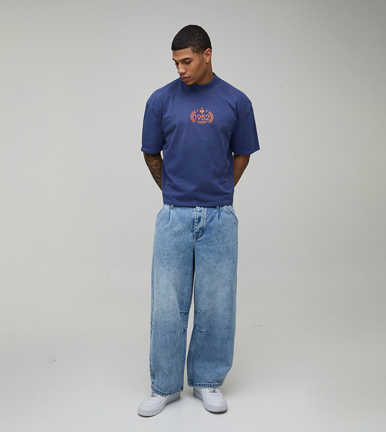 Sporty Print Oversized T-Shirt