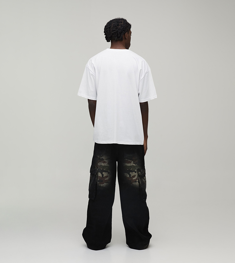 تيشيرت اوفرسايز بطبعة نيرفانا