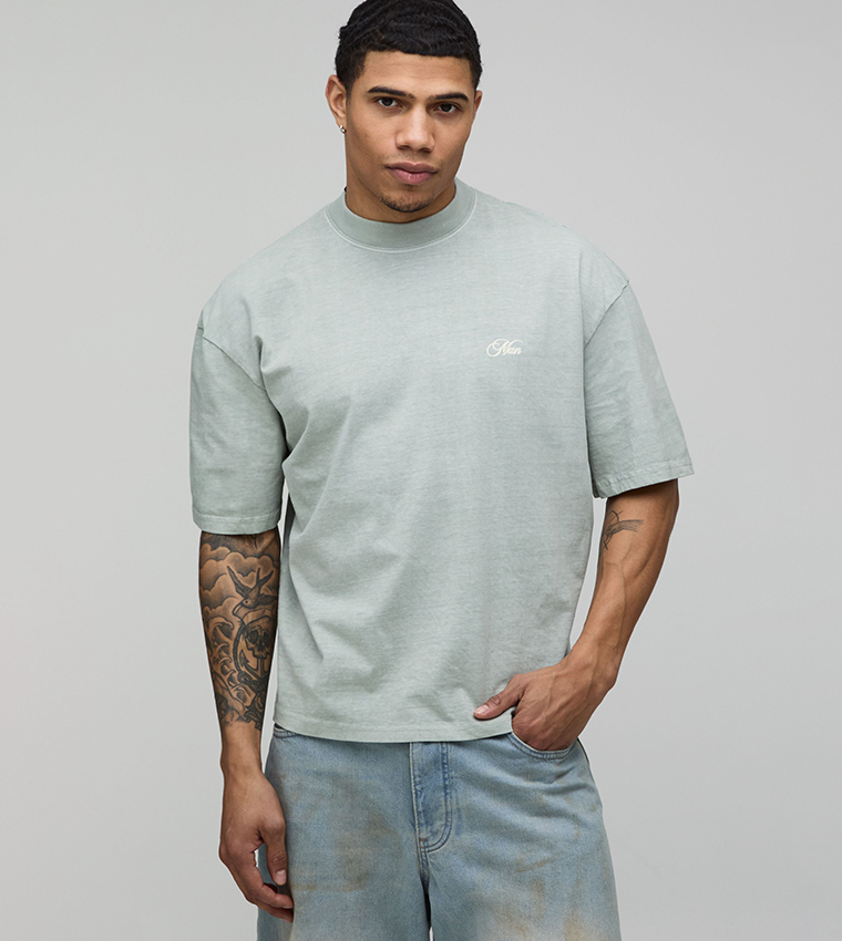 Postcard Print Oversized T-Shirt