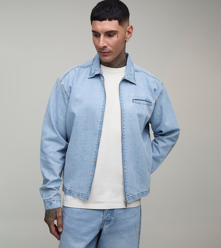 boohooMAN  Denim Jackets - Blue Denim Jackets