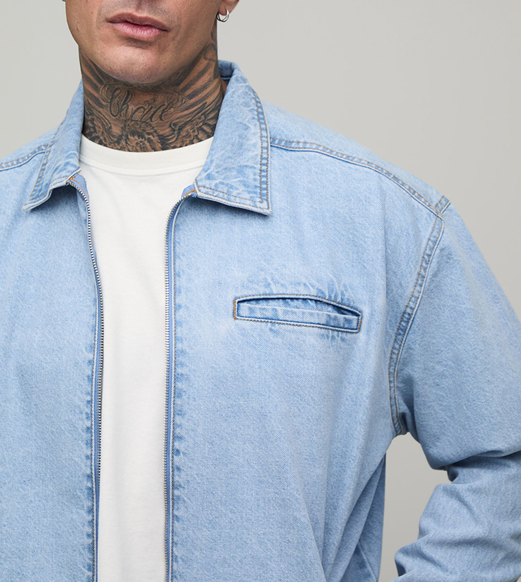 boohooMAN  Denim Jackets - Blue Denim Jackets