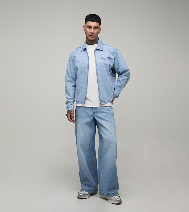 boohooMAN  Denim Jackets - Blue Denim Jackets