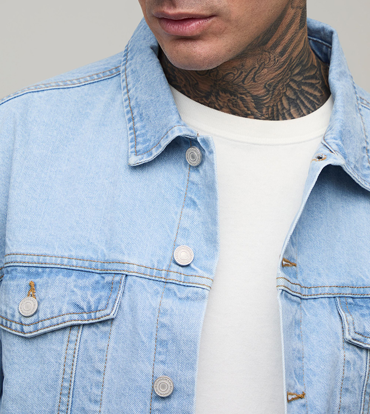 boohooMAN  Denim Jackets - Blue Denim Jackets