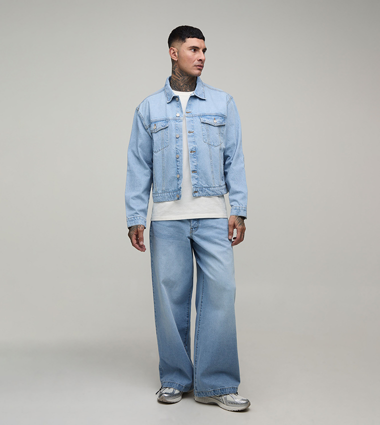 boohooMAN  Denim Jackets - Blue Denim Jackets