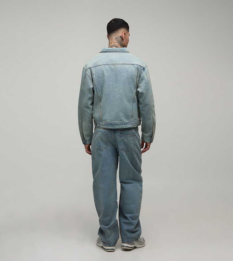 boohooMAN  Denim Jackets - Light Blue Denim Jackets