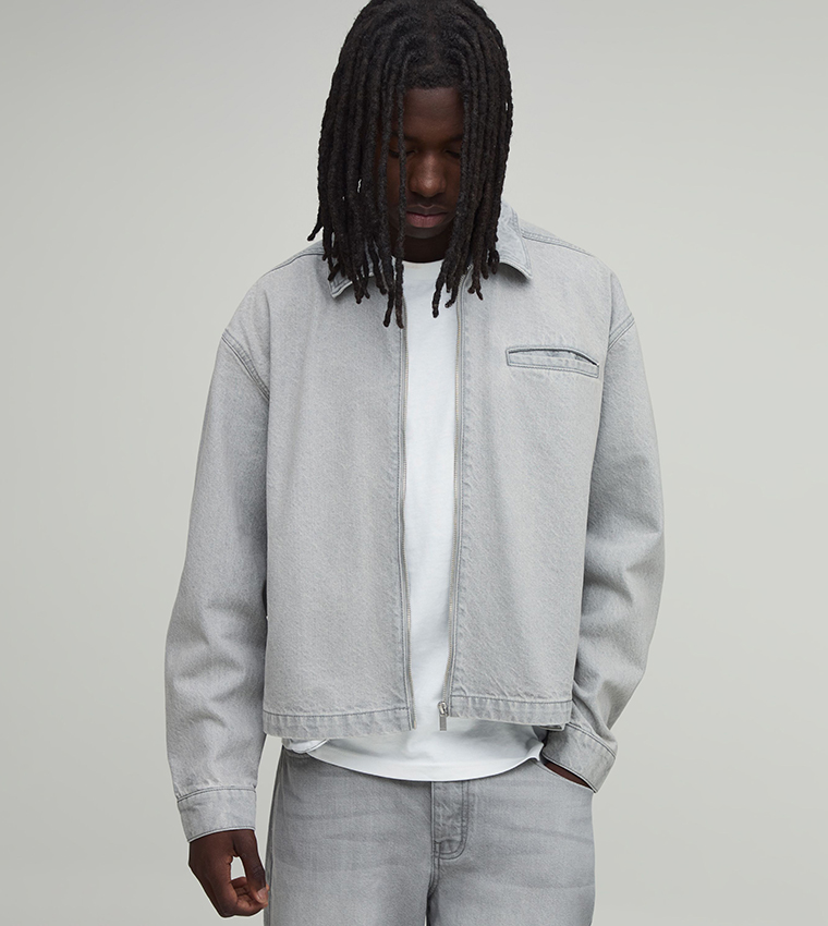 boohooMAN  Denim Jackets - Grey Denim Jackets