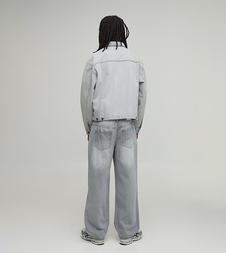 boohooMAN  Denim Jackets - Grey Denim Jackets