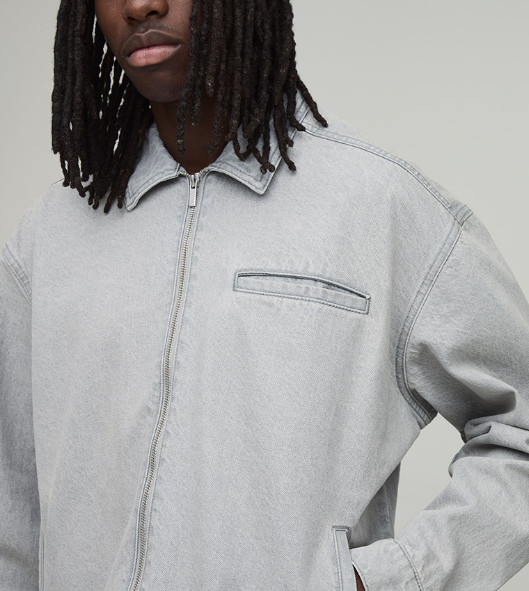 boohooMAN  Denim Jackets - Grey Denim Jackets