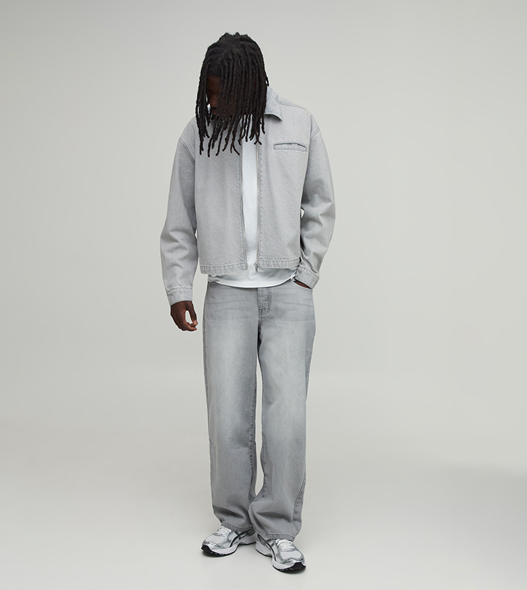 boohooMAN  Denim Jackets - Grey Denim Jackets