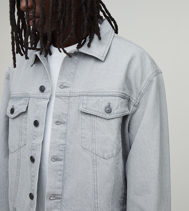 boohooMAN  Denim Jackets - Grey Denim Jackets