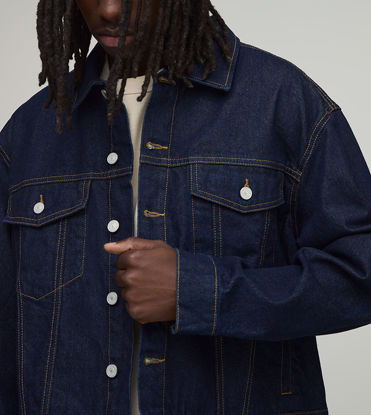 boohooMAN  Denim Jackets - Navy Denim Jackets