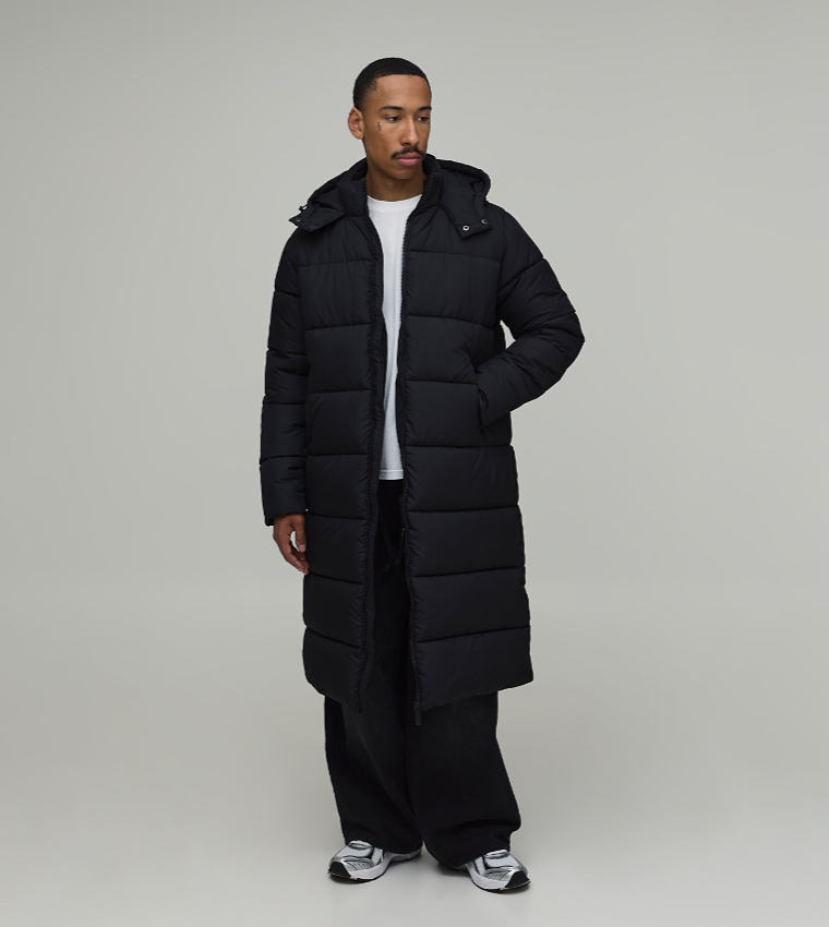 Regular Fit Hooded Matte Puffer Jacket