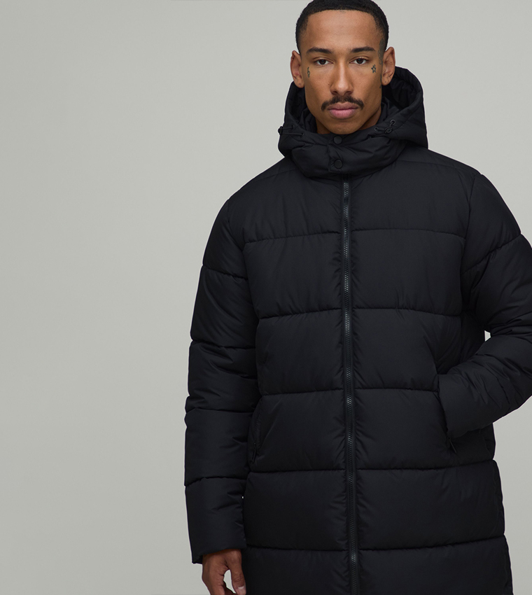 Regular Fit Hooded Matte Puffer Jacket