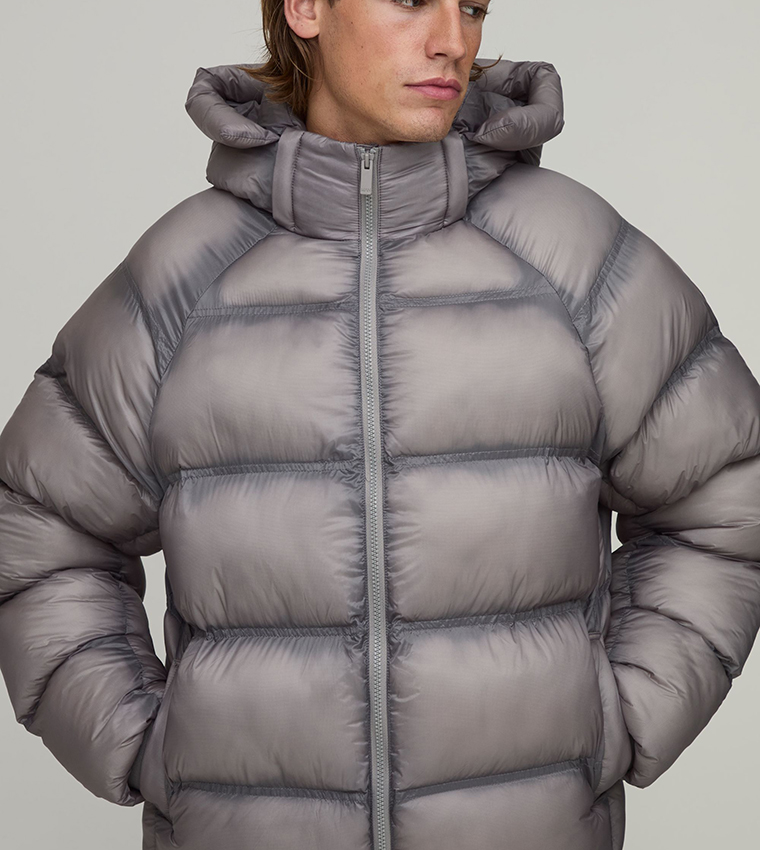 Ripstop Translucent Duvet Oversized Puffer Jacket