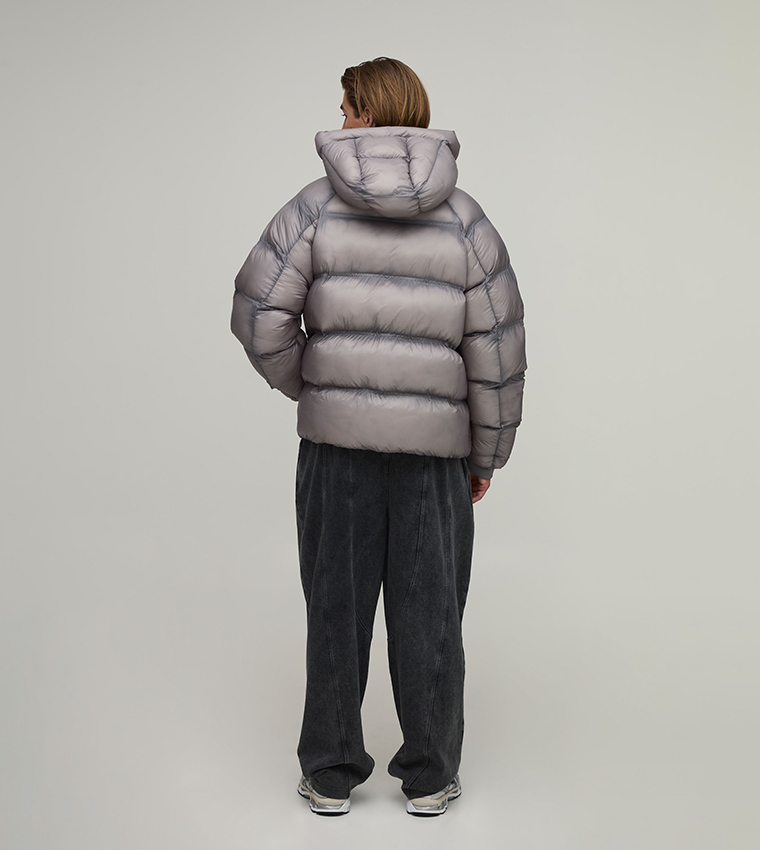 Ripstop Translucent Duvet Oversized Puffer Jacket