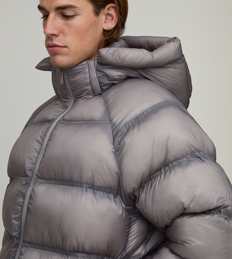 Ripstop Translucent Duvet Oversized Puffer Jacket