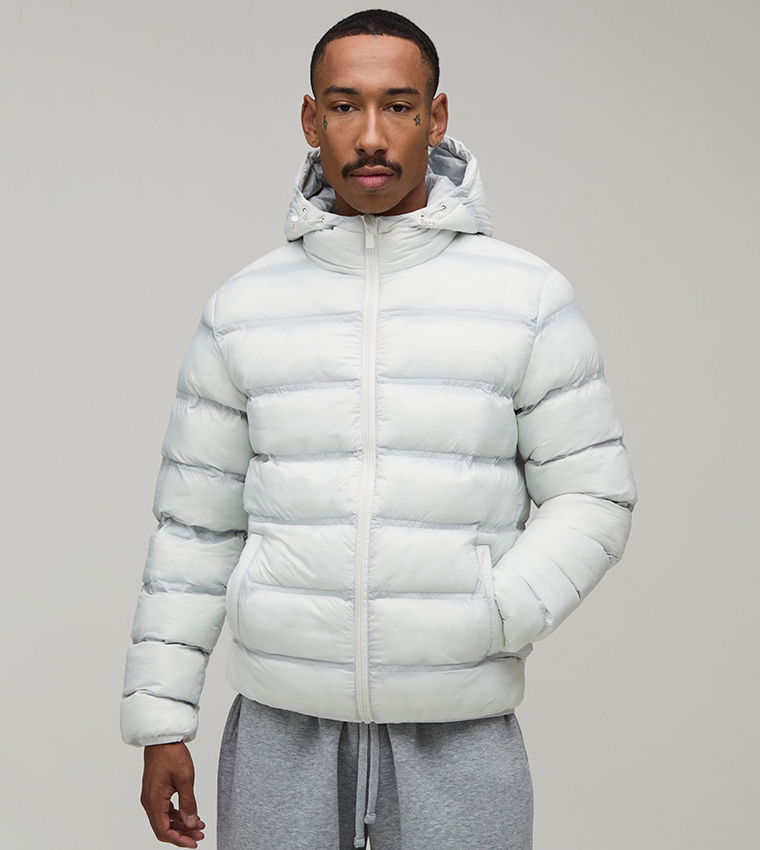 Translucent Seam Lightweight Puffer Jacket