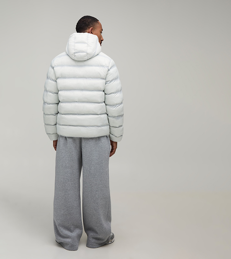 Translucent Seam Lightweight Puffer Jacket