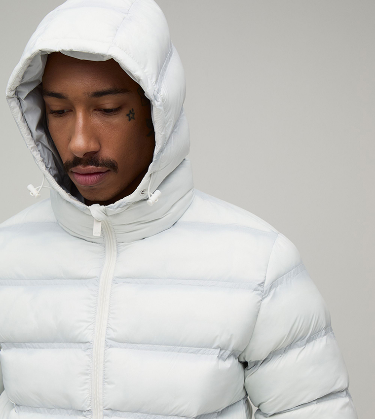 Translucent Seam Lightweight Puffer Jacket