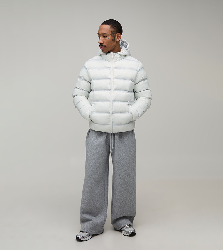 Translucent Seam Lightweight Puffer Jacket