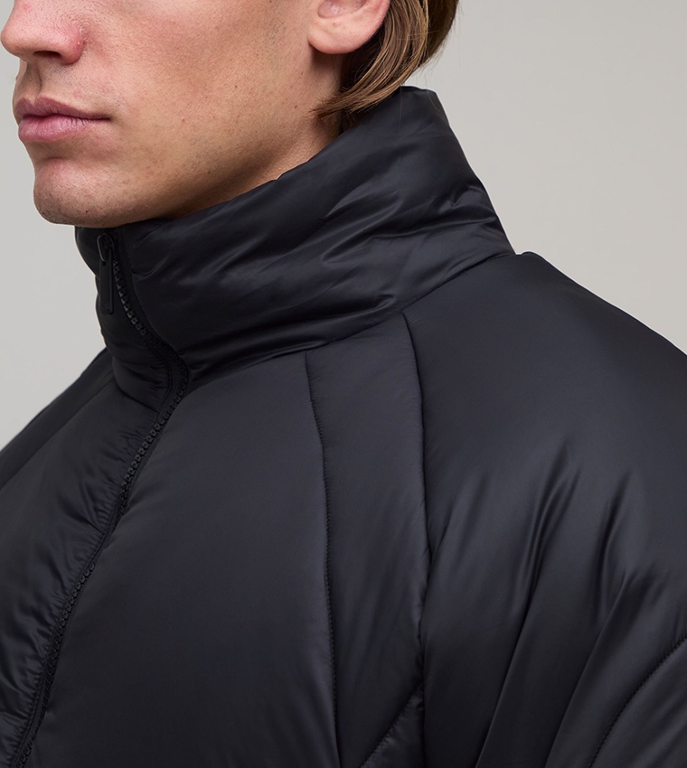 Curved Seam Midweight Puffer Jacket