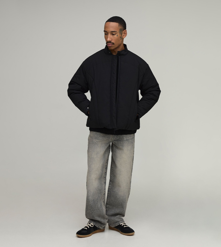 بوهو مان  جاكيتات منفوخة  - أسود Puffer Jackets