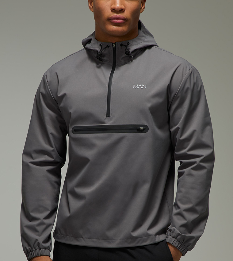 Half Zip Windbreaker Jacket