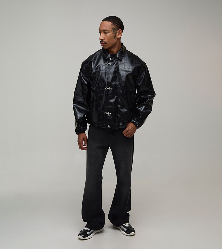 Croc Fireman Clasp Harrington Jacket
